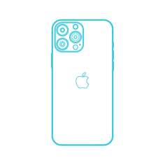 Digital Apple Iphone 13 Pro Max Line Art Illustration Svg, Free Vectors File